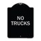Signmission Driveway No Trucks Heavy-Gauge Aluminum Architectural Sign, 24" x 18", BS-1824-24123 A-DES-BS-1824-24123 - alternate 1